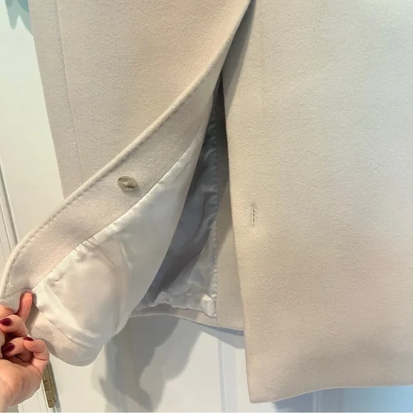 NWT Aritzia Babaton Constant Coat Sodt Wool Cashmere in Matte Pearl - Picture 12 of 12